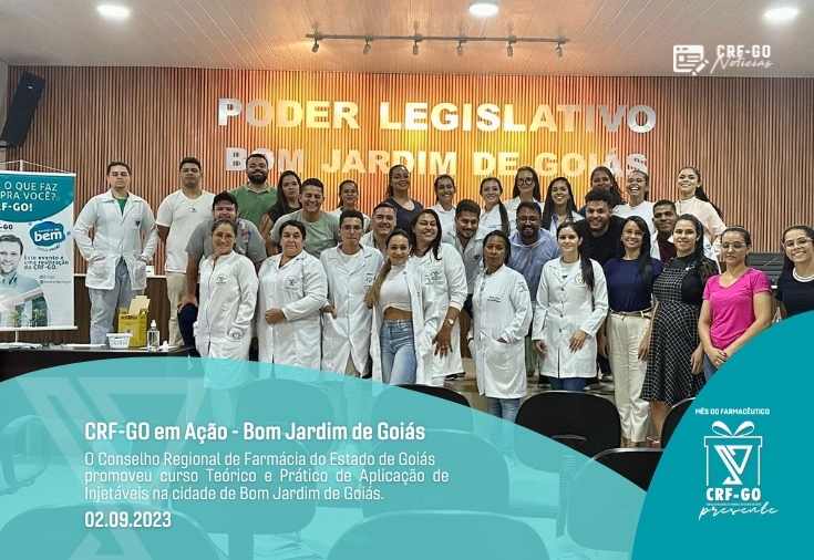 CRF-GO | Bom Jardim de Goiás recebeu curso de Aplicação de Injetáveis 