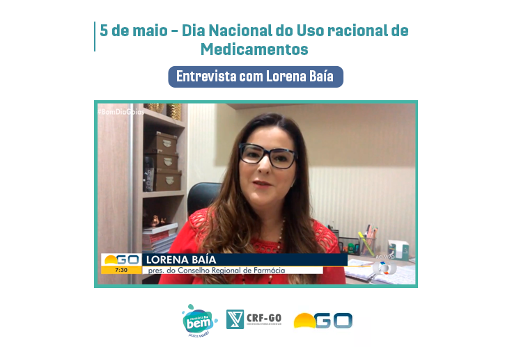 CRF-GO | Lorena Baía ressalta a importância do uso racional de medicamentos