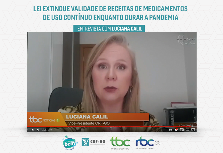 CRF-GO | Luciana Calil fala sobre receitas com validade indeterminada