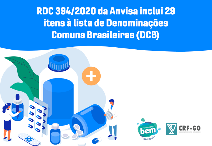 CRF-GO | Nova resolução da Anvisa atualiza lista de Denominações Comuns Brasileiras