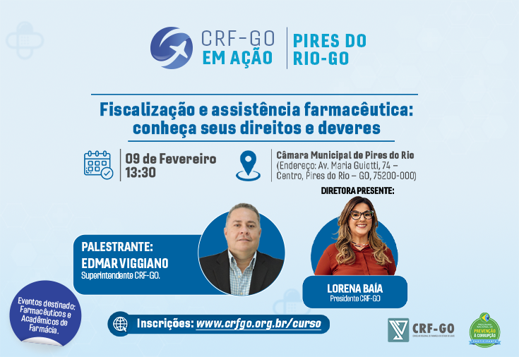 CRF-GO | CRF-GO em Ação agora em Pires do Rio-Goiás!
