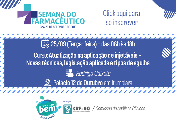 CRF-GO | Semana do Farmacêutico chega a Itumbiara