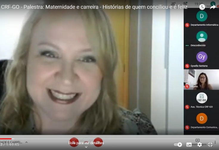 CRF-GO | CRF realiza live do Dia da Mulher sobre maternidade e carreira