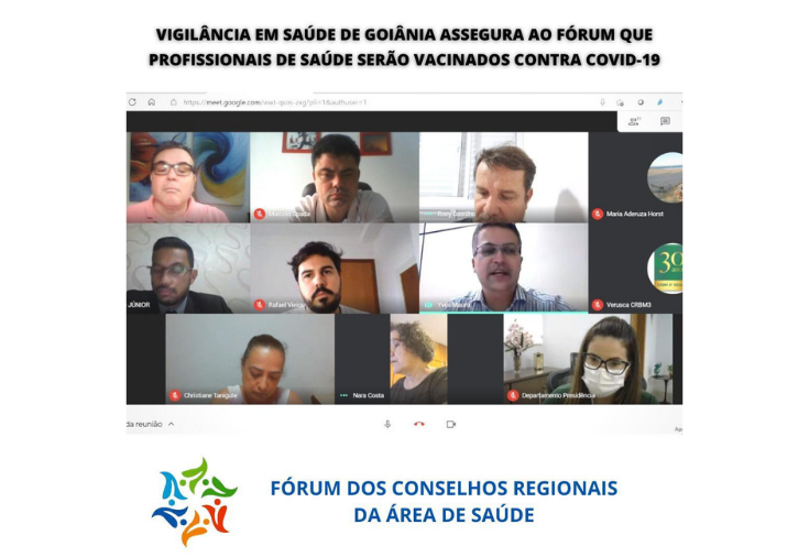 CRF-GO | Conselhos Regionais de Saúde se reúnem em prol da vacinação contra Covid-19