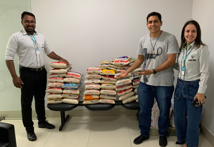 CRF-GO realiza entrega de alimentos arrecadados durante o evento O Farmacêutico