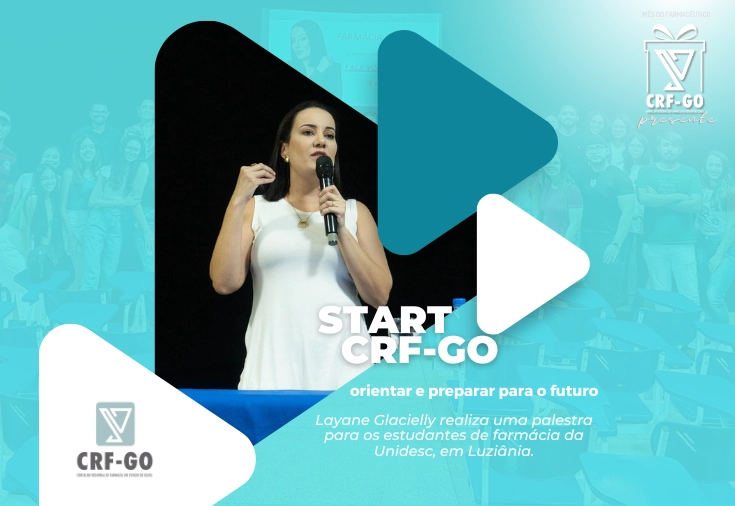 CRF-GO | Start CRF-GO fala a estudantes de farmácia da Unidesc