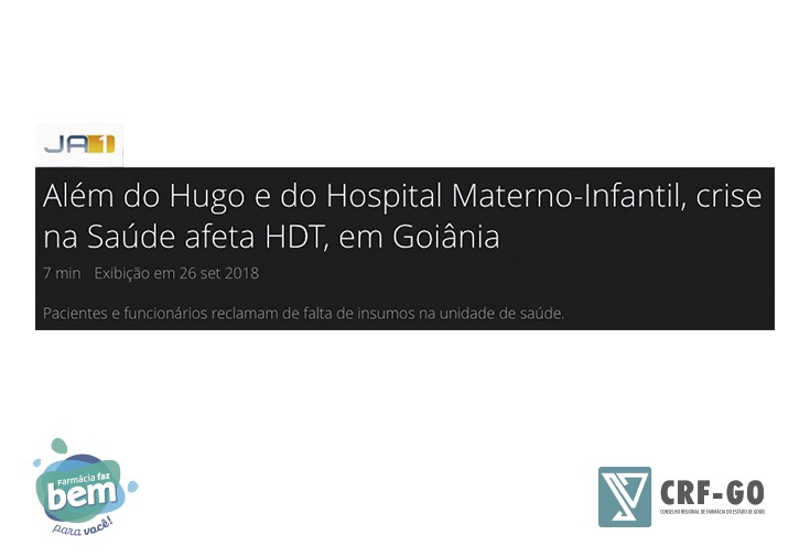 CRF-GO | Fiscal do CRF-GO fala sobre situação do Hugo