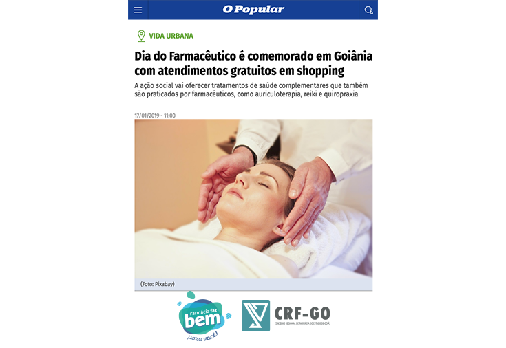 CRF-GO | Semana do Farmacêutico é notícia no OPopular