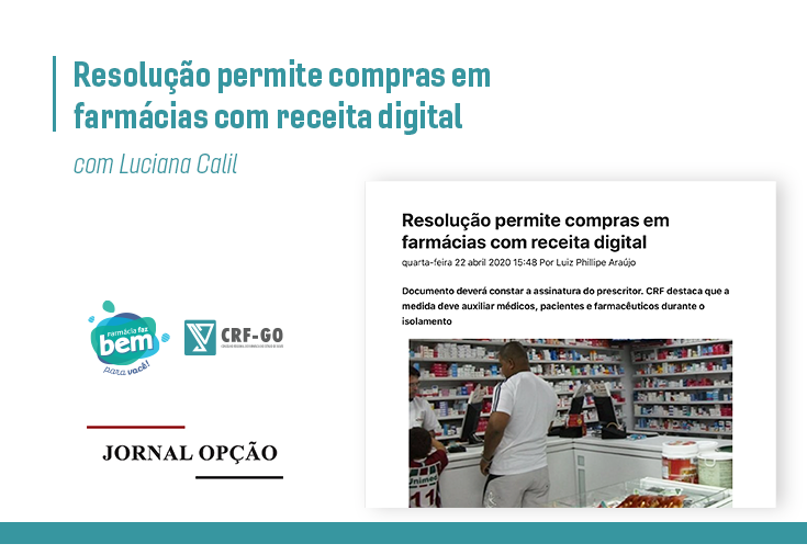 CRF-GO | Farmácias podem aceitar receitas com assinaturas digitais