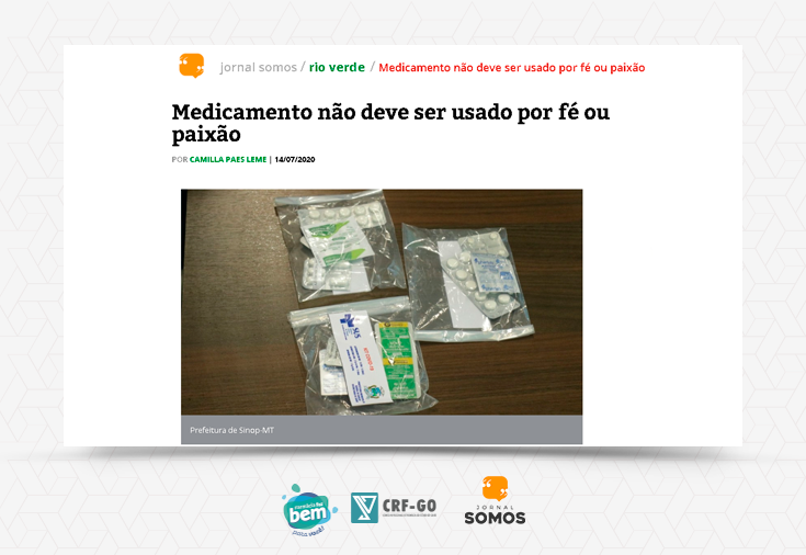 CRF-GO | CRF orienta sobre uso indevido de medicamentos 'milagrosos' no combate à covid-19