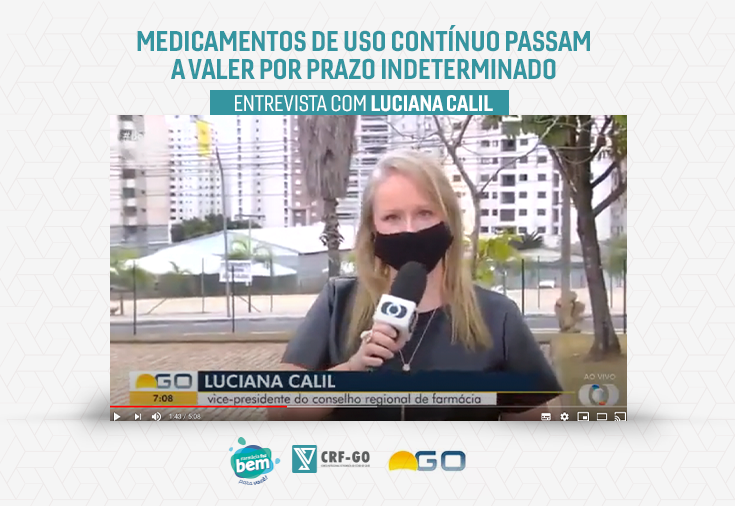 CRF-GO | Luciana Calil debate nova lei federal sobre validade indeterminada de receitas