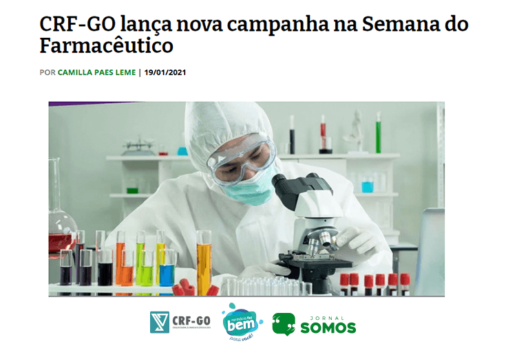 CRF-GO | CRF-GO celebra o Dia do Farmacêutico com campanha