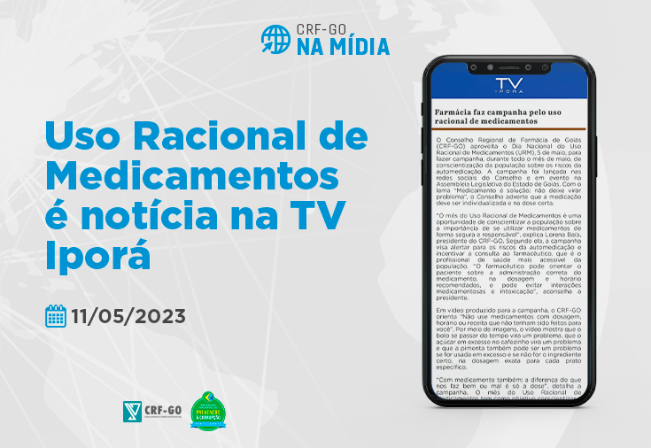 CRF-GO | CRF em ação alerta sobre uso racional de medicamentos