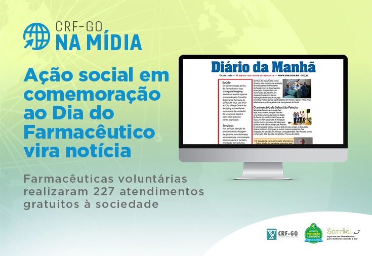 CRF-GO | CRF-GO promove ação social em comemoração ao Dia do Farmacêutico 