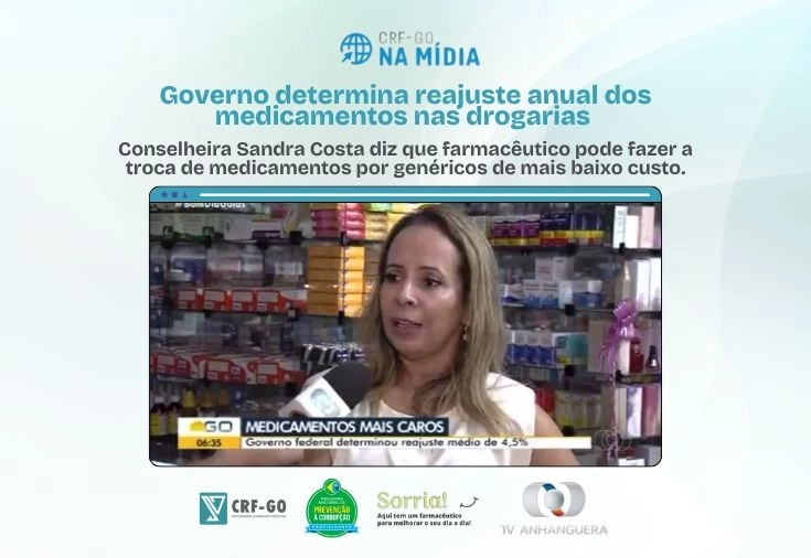 CRF-GO | CRF-GO fala sobre reajuste anual de medicamentos 