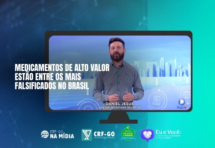 CRF-GO |  CRF-GO concede entrevista à PUC TV sobre medicamentos falsificados e riscos do uso