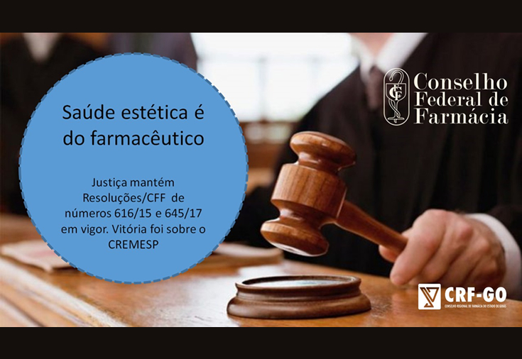 CRF-GO | Farmácia Estética ganha na Justiça novamente