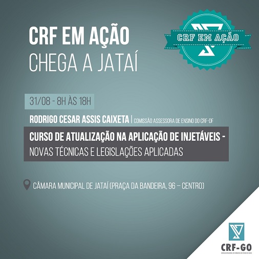 CRF-GO | Jataí recebe curso sobre aplicação de injetáveis