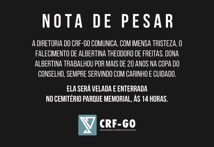 CRF-GO | Nota de pesar