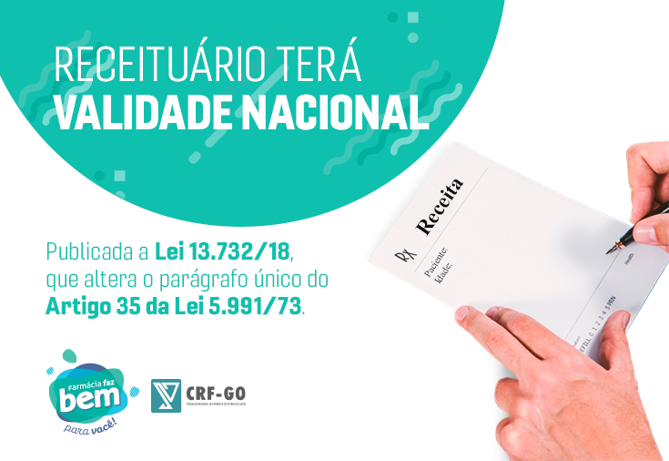 CRF-GO | Receituários médicos passam a valer em todo território nacional