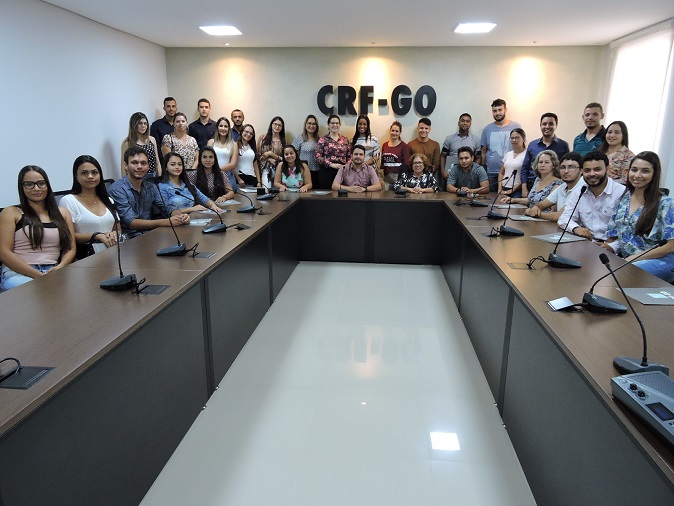 CRF-GO | Start CRF recebe acadêmicos da Fasem na sede do CRF-GO