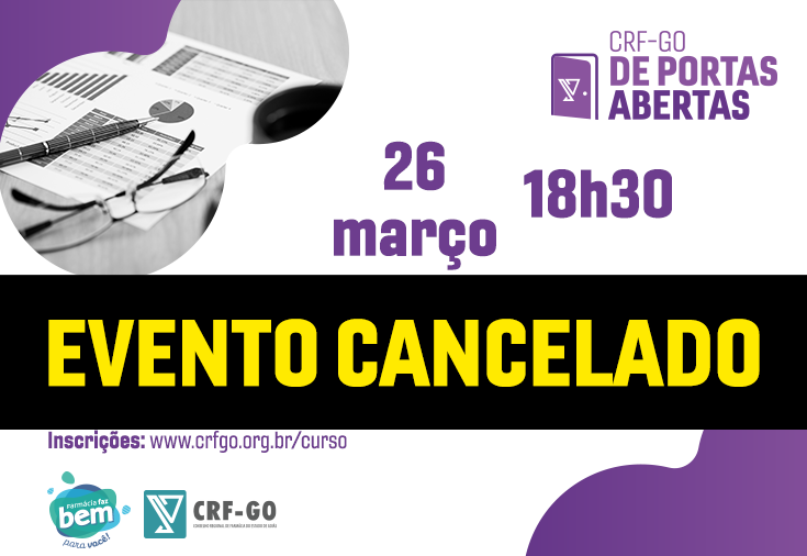 CRF-GO | Palestra prevista para 26 de março é cancelada
