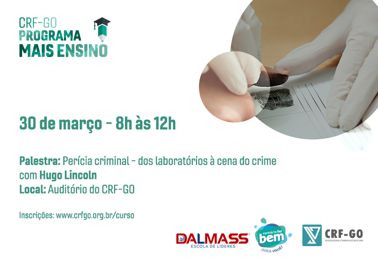 CRF-GO | CRF-GO realiza minicurso gratuito voltado para perícia criminal