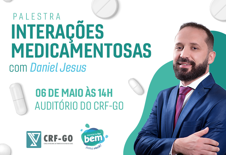 CRF-GO | CRF-GO realiza palestra com foco em interações medicamentosas