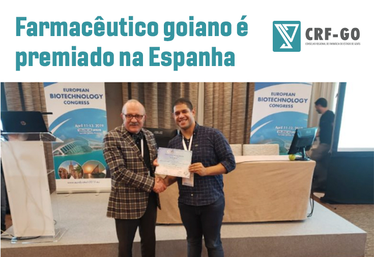 CRF-GO | Farmacêutico goiano é homenageado na Espanha