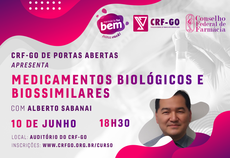 CRF-GO | CRF-GO realiza palestra voltada para medicamentos biológicos e biossimilares