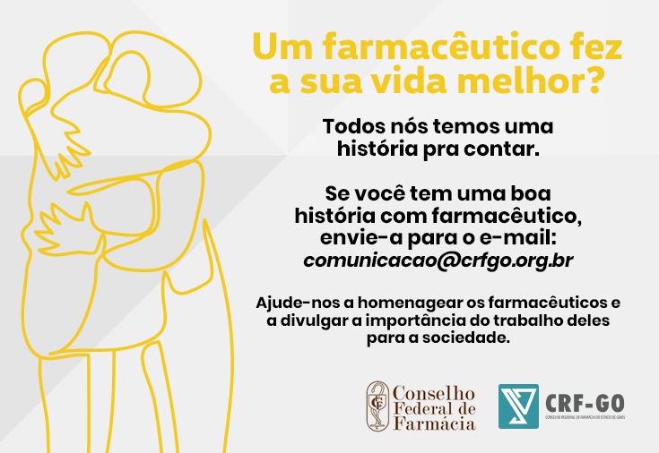 CRF-GO | Campanha pelo Dia do Farmacêutico busca histórias de gratidão