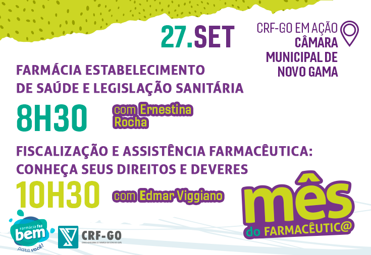 CRF-GO | CRF em Ação chega a Novo Gama com palestras gratuitas