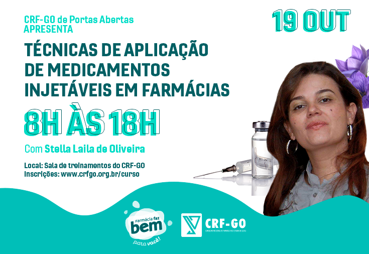 CRF-GO | CRF-GO abre inscrições para curso de injetáveis
