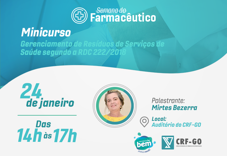 CRF-GO | CRF-GO abre turma para minicurso de gerenciamento de resíduos