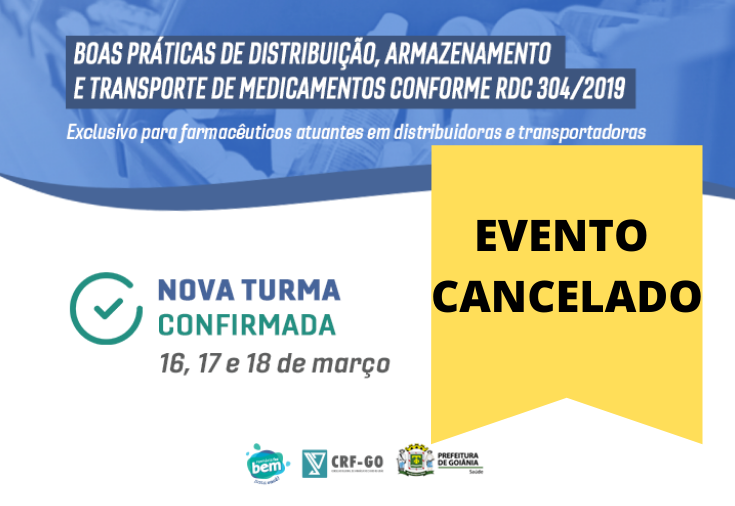 CRF-GO | CRF cancela 2ª turma da RDC 304