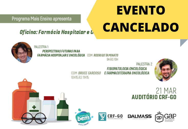 CRF-GO | CRF cancela oficina de Farmácia Hospitalar e Oncológica