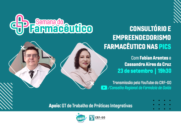 CRF-GO | CRF realiza evento sobre empreendedorismo farmacêutico nas PICs