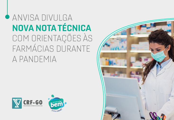 CRF-GO | Anvisa divulga nova Nota Técnica com orientações às farmácias durante a pandemia