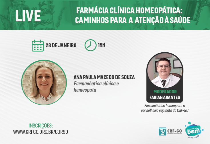 CRF-GO | CRF oferece palestra sobre homeopatia na Farmácia Clínica