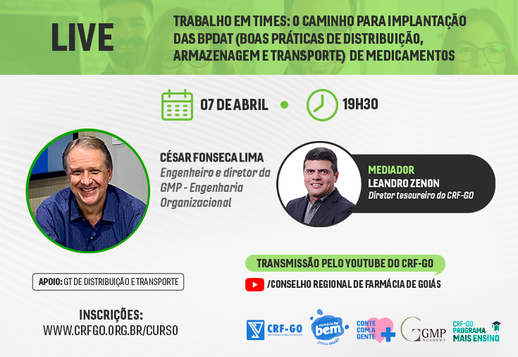 CRF-GO | CRF-GO realiza live sobre formas de implantação BPDAT