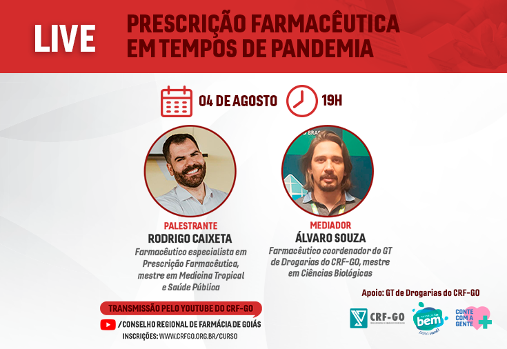 CRF-GO | CRF debate prescrição farmacêutica em tempos de pandemia