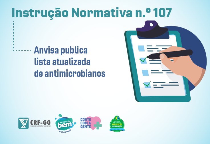CRF-GO | Anvisa atualiza lista de antimicrobianos