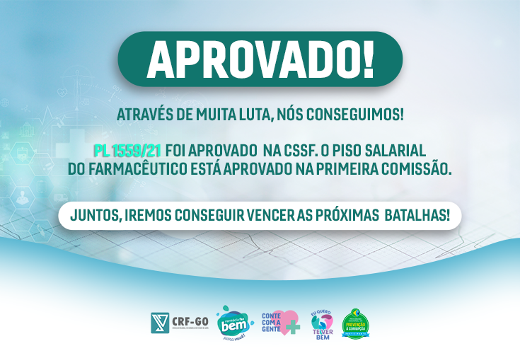 CRF-GO | Comissão da Câmara dos Deputados aprova piso salarial dos farmacêuticos em R$ 6,5 mil