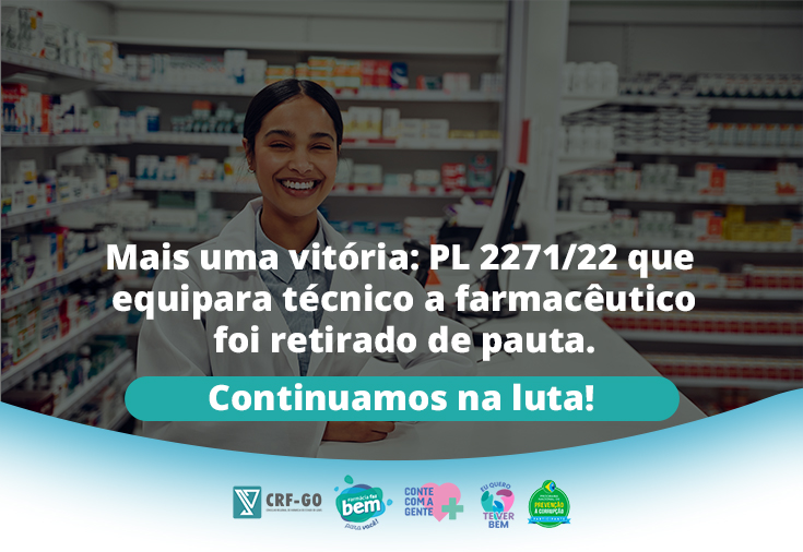 CRF-GO | Arquivado projeto que equiparava farmacêutico a técnico de farmácia