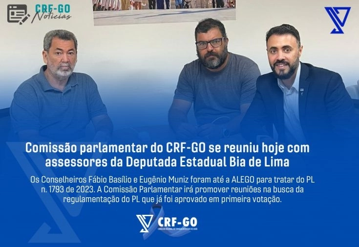 CRF-GO | CRF-GO reúne com assessores da Deputada Estadual Bia de Lima