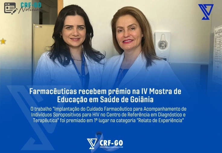 CRF-GO | Farmacêuticas  ganham 1º lugar em evento de Educação em Saúde 