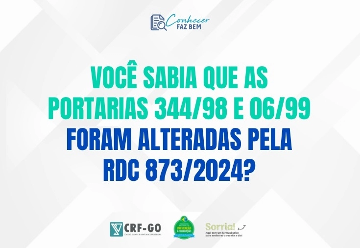 CRF-GO | Veja as dúvidas mais frequentes sobre a RDC nº 873/2024
