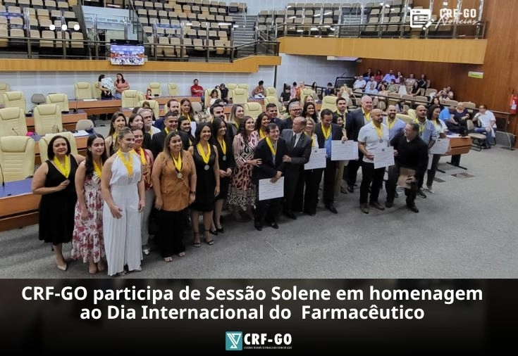 CRF-GO | CRF-GO participa de evento em homenagem aos farmacêuticos na Câmara Municipal de Goiânia