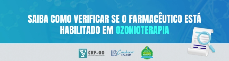 CRF-GO | CRF-GO disponibiliza lista de farmacêuticos habilitados em ozonioterapia