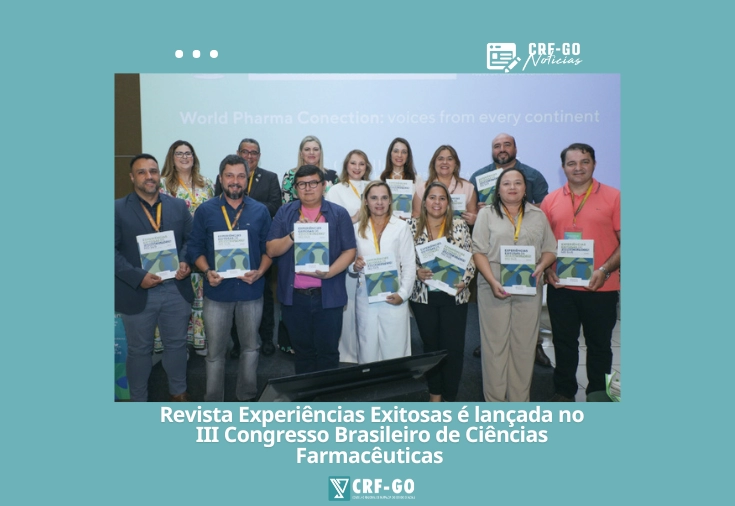 CRF-GO | Revista Experiências Exitosas de Farmacêuticos no SUS é lançada no III CBCF